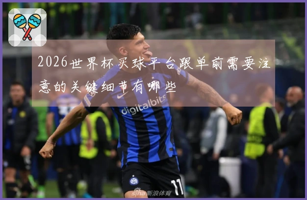 2026世界杯买球平台跟单前需要注意的关键细节有哪些